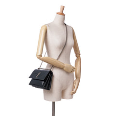Medium Leather Monogram Sunset Crossbody