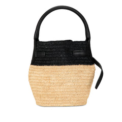 Woven Raffia Nano Bucket Bag