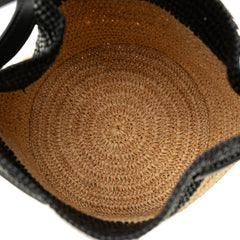 Woven Raffia Nano Bucket Bag