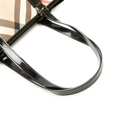 Supernova Check Coated Canvas Tote
