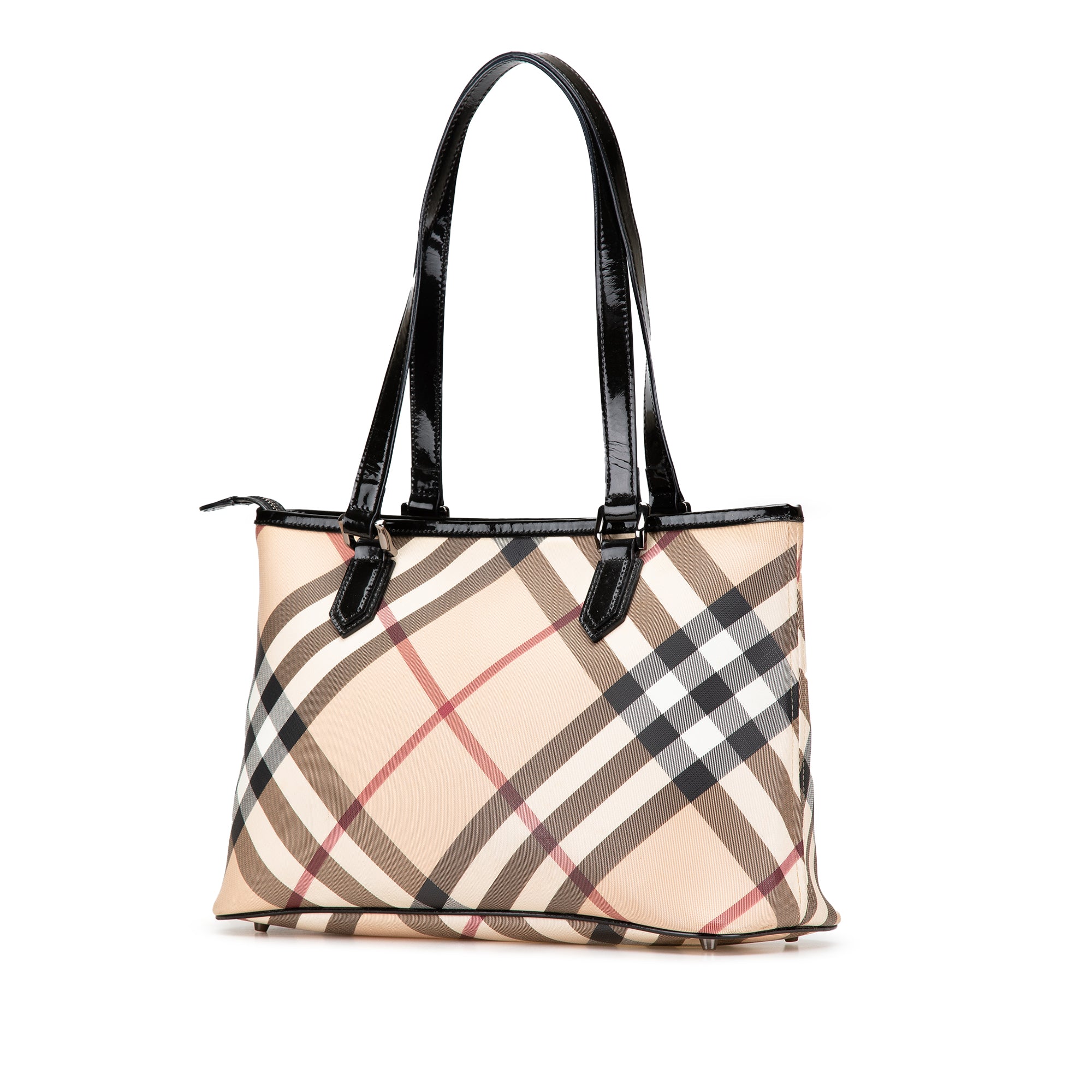 Supernova Check Coated Canvas Tote