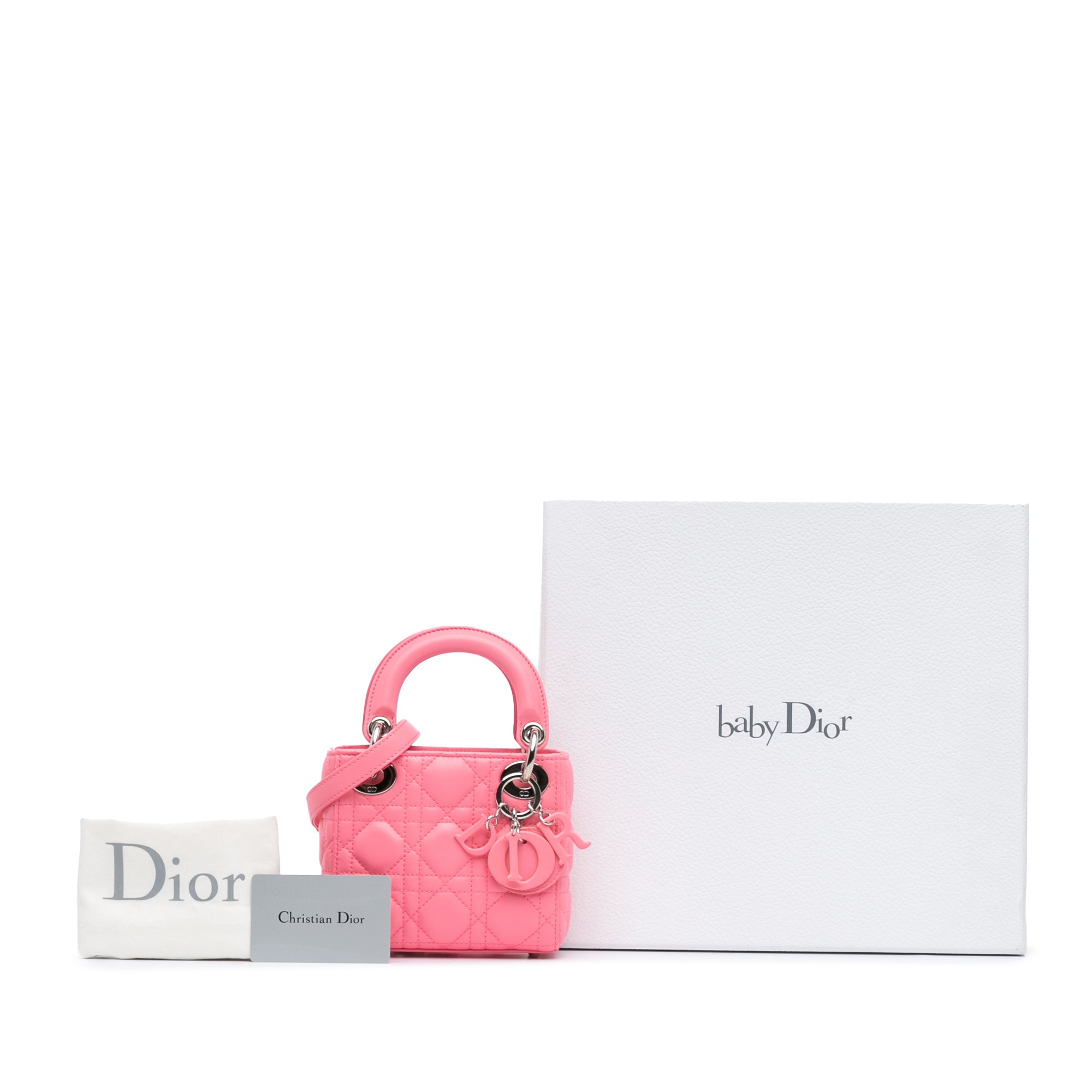 Micro Lambskin Cannage Lady Dior