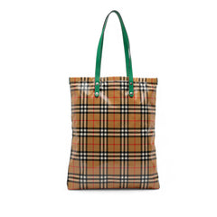 House Check Coated Canvas Tote