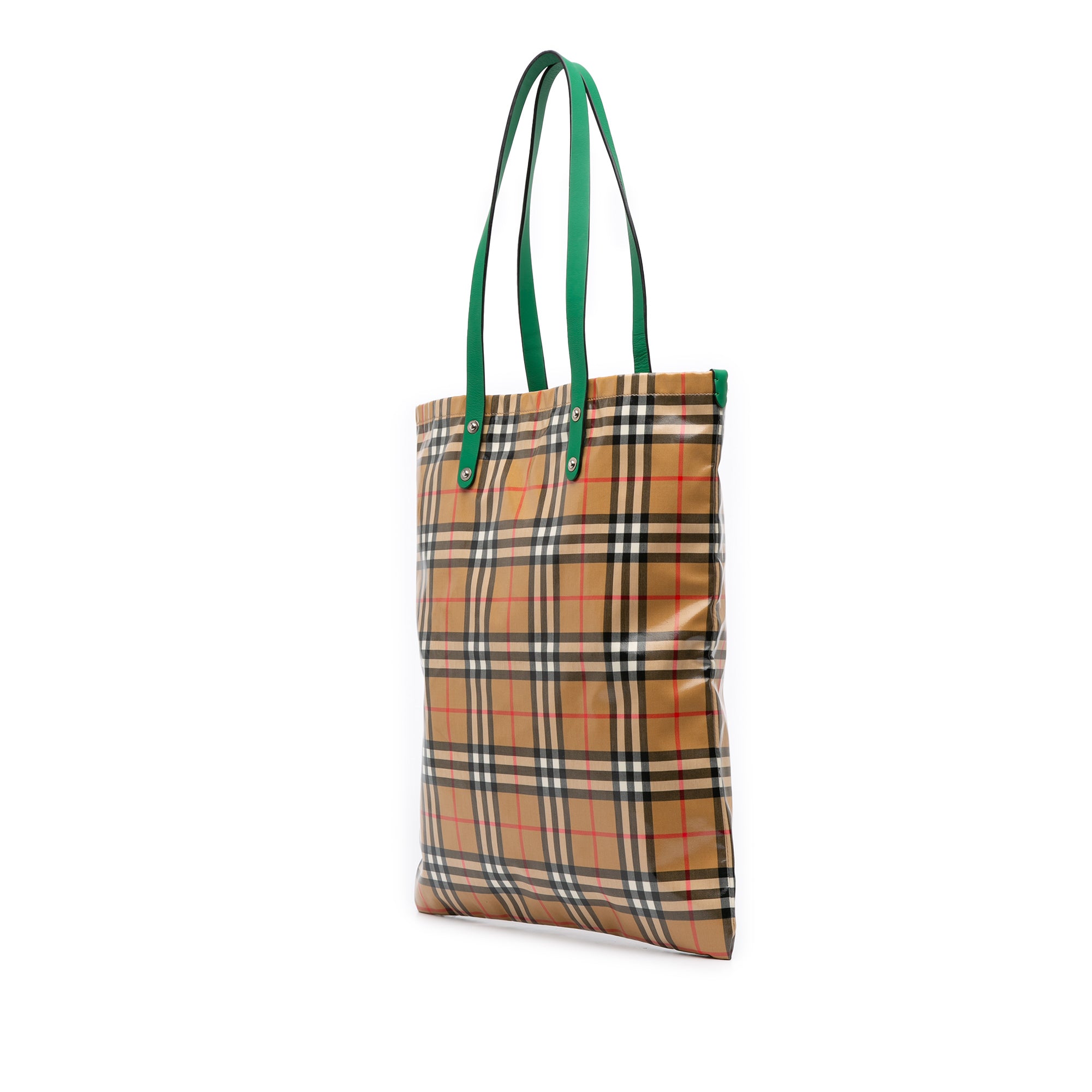 House Check Coated Canvas Tote