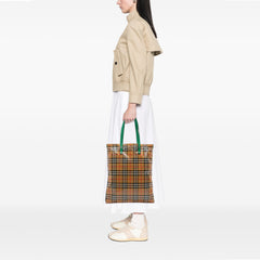 House Check Coated Canvas Tote
