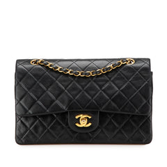 Medium Classic Lambskin Double Flap