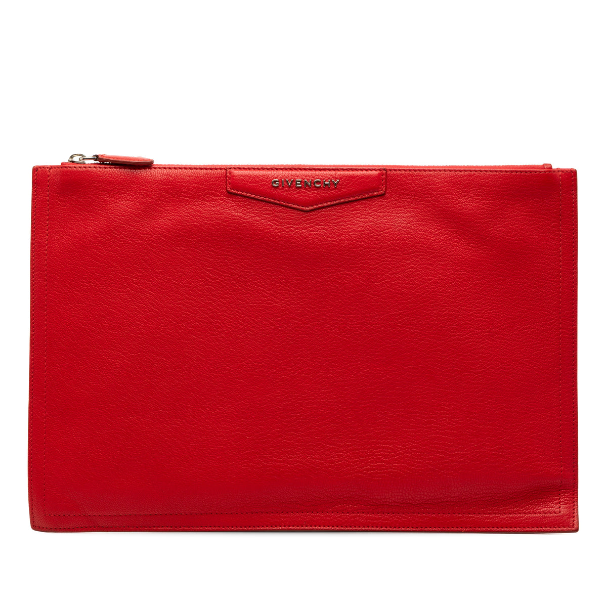Medium Antigona Leather Clutch