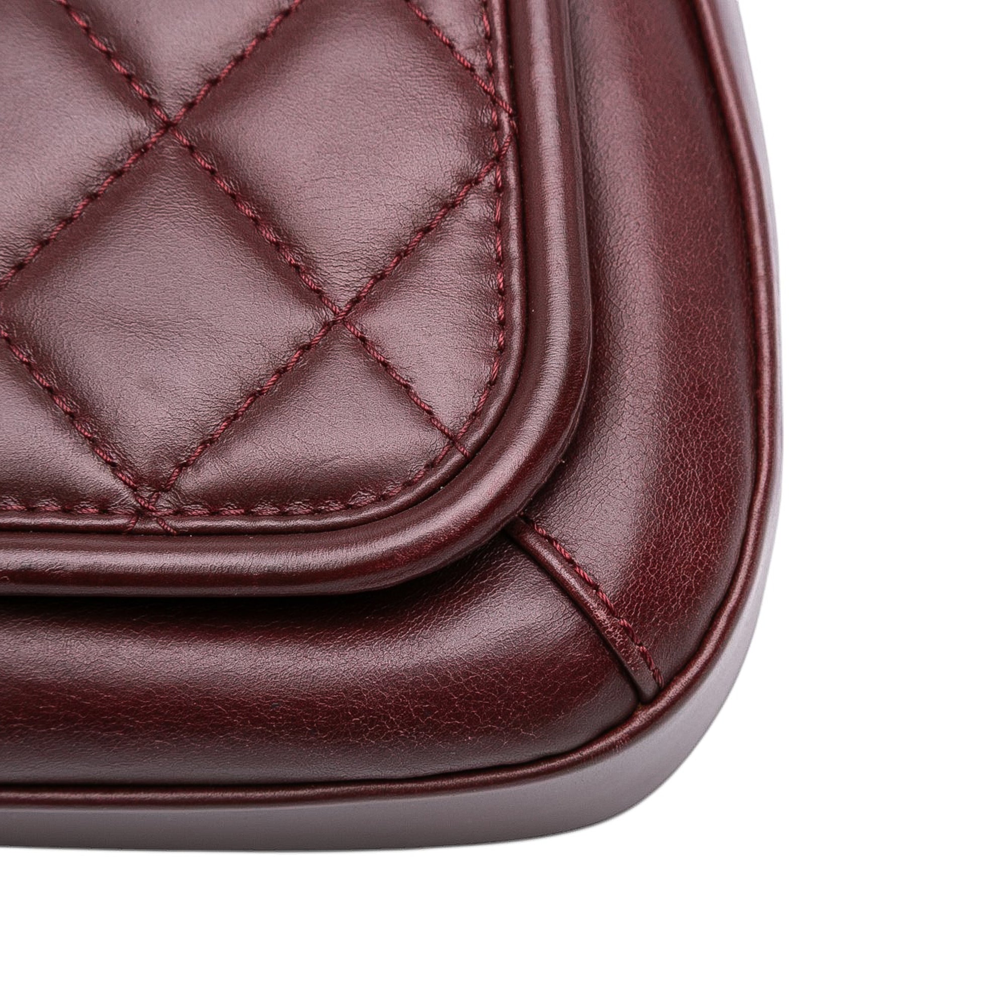 Small Quilted Calfskin Prestige Flap