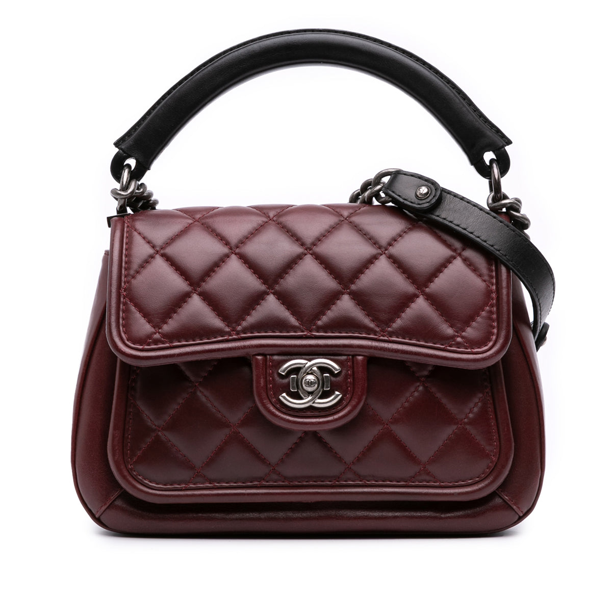 Small Quilted Calfskin Prestige Flap