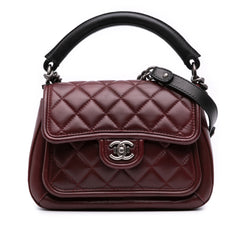 Small Quilted Calfskin Prestige Flap