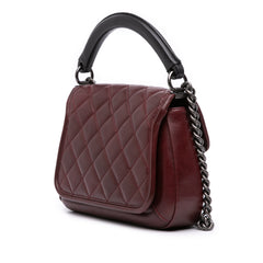 Small Quilted Calfskin Prestige Flap