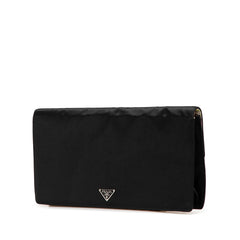 Satin Applique Clutch