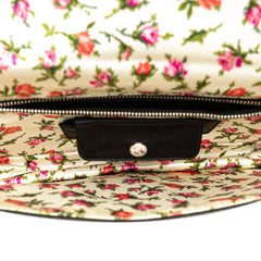 Satin Applique Clutch