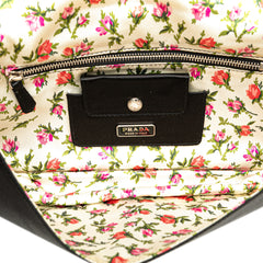 Satin Applique Clutch