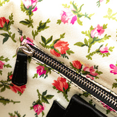 Satin Applique Clutch