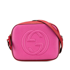 Small Bicolor Leather Soho Disco Crossbody
