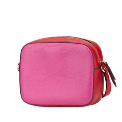 Small Bicolor Leather Soho Disco Crossbody