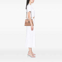 Small Leather Bamboo Daily Satchel