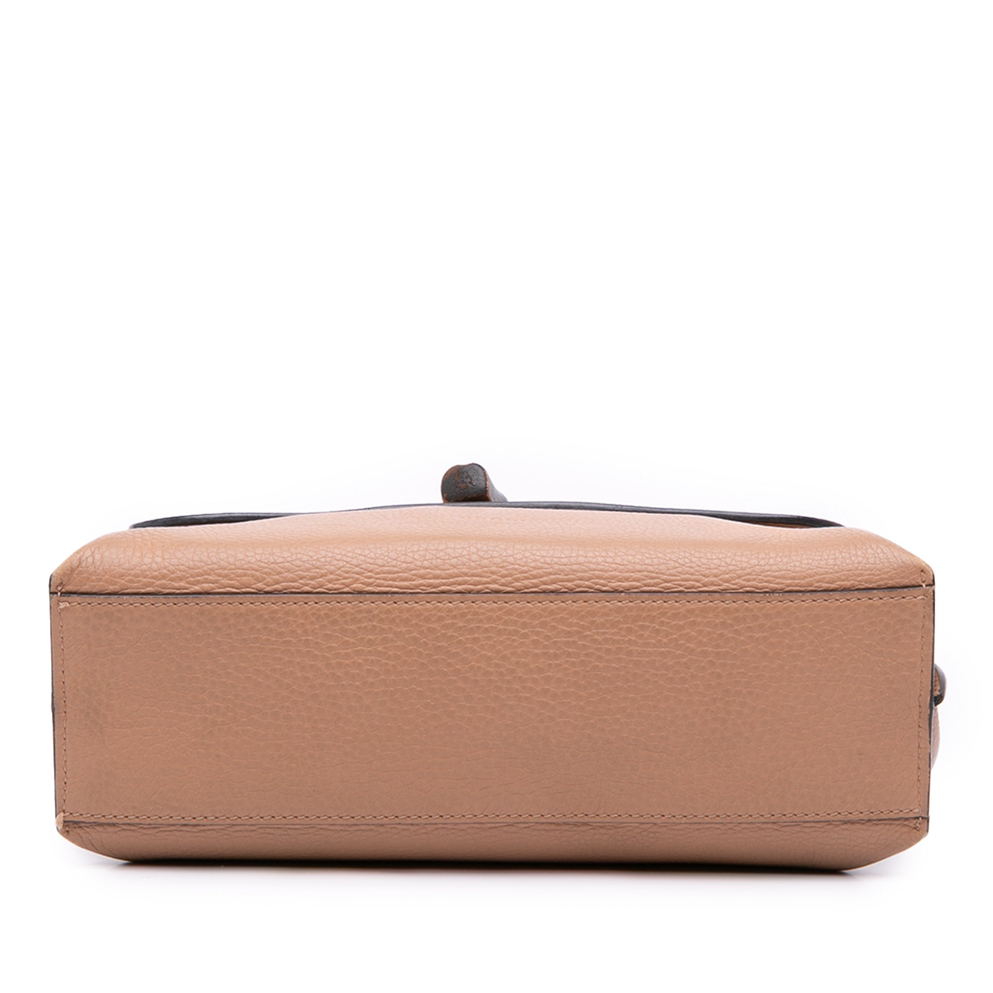 Small Leather Bamboo Daily Satchel