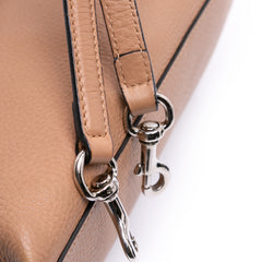 Small Leather Bamboo Daily Satchel
