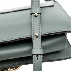 Small Suede and Calfskin Faye Crossbody