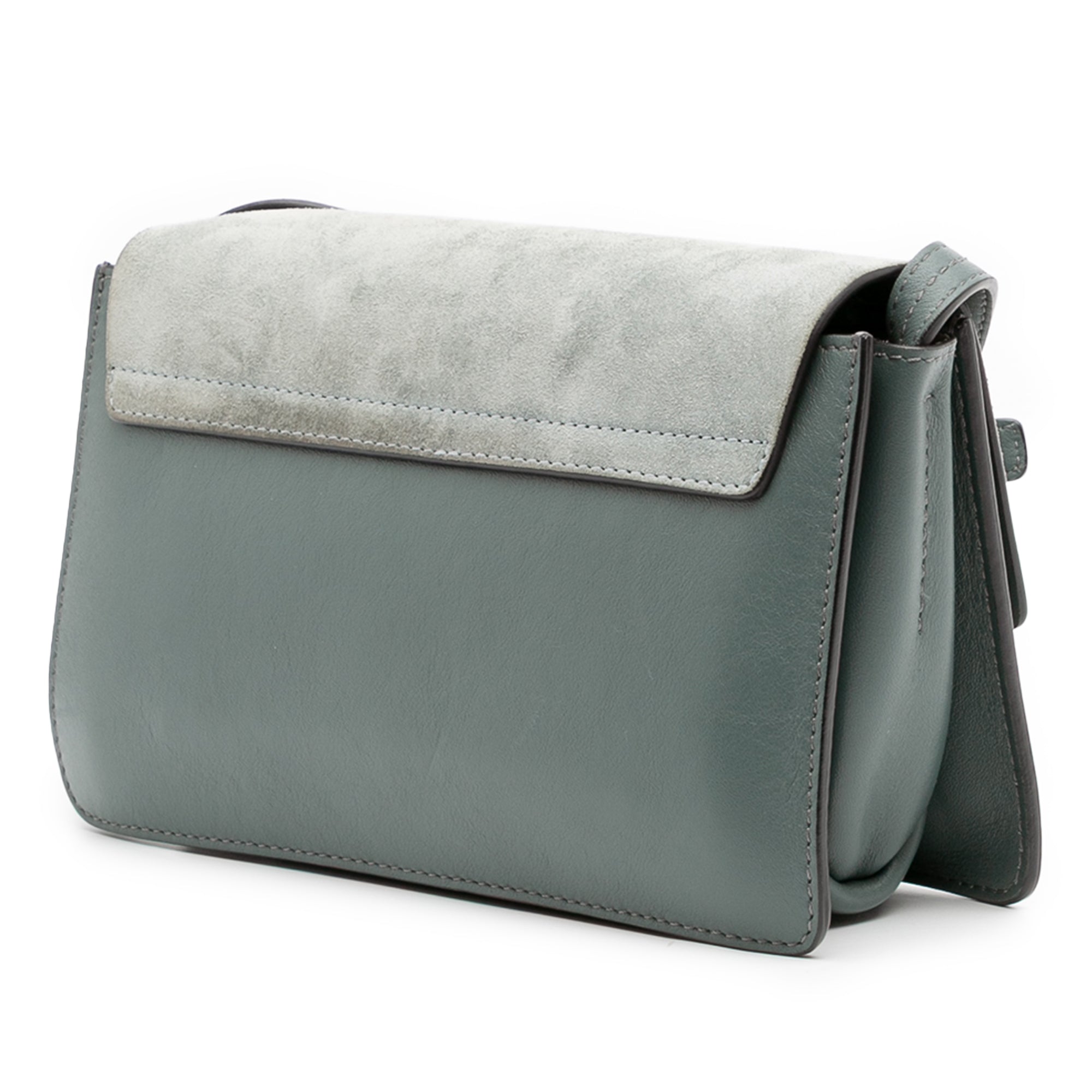 Small Suede and Calfskin Faye Crossbody