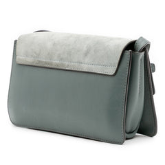 Small Suede and Calfskin Faye Crossbody