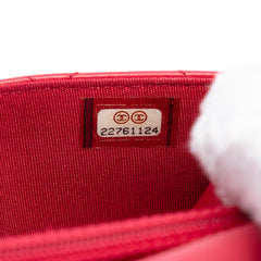 Quilted Lambskin Boy Wallet On Chain