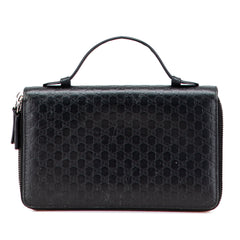 Microguccissima Zip Around Long Wallet