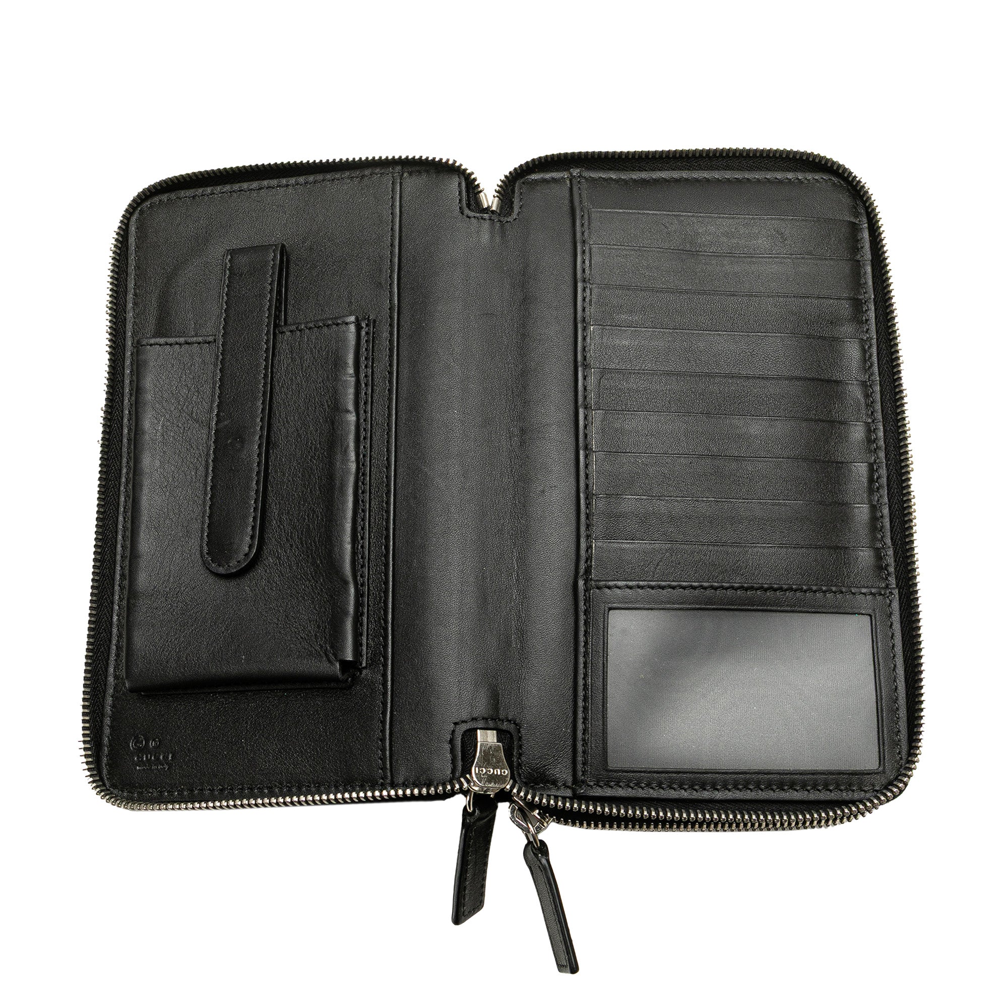 Microguccissima Zip Around Long Wallet