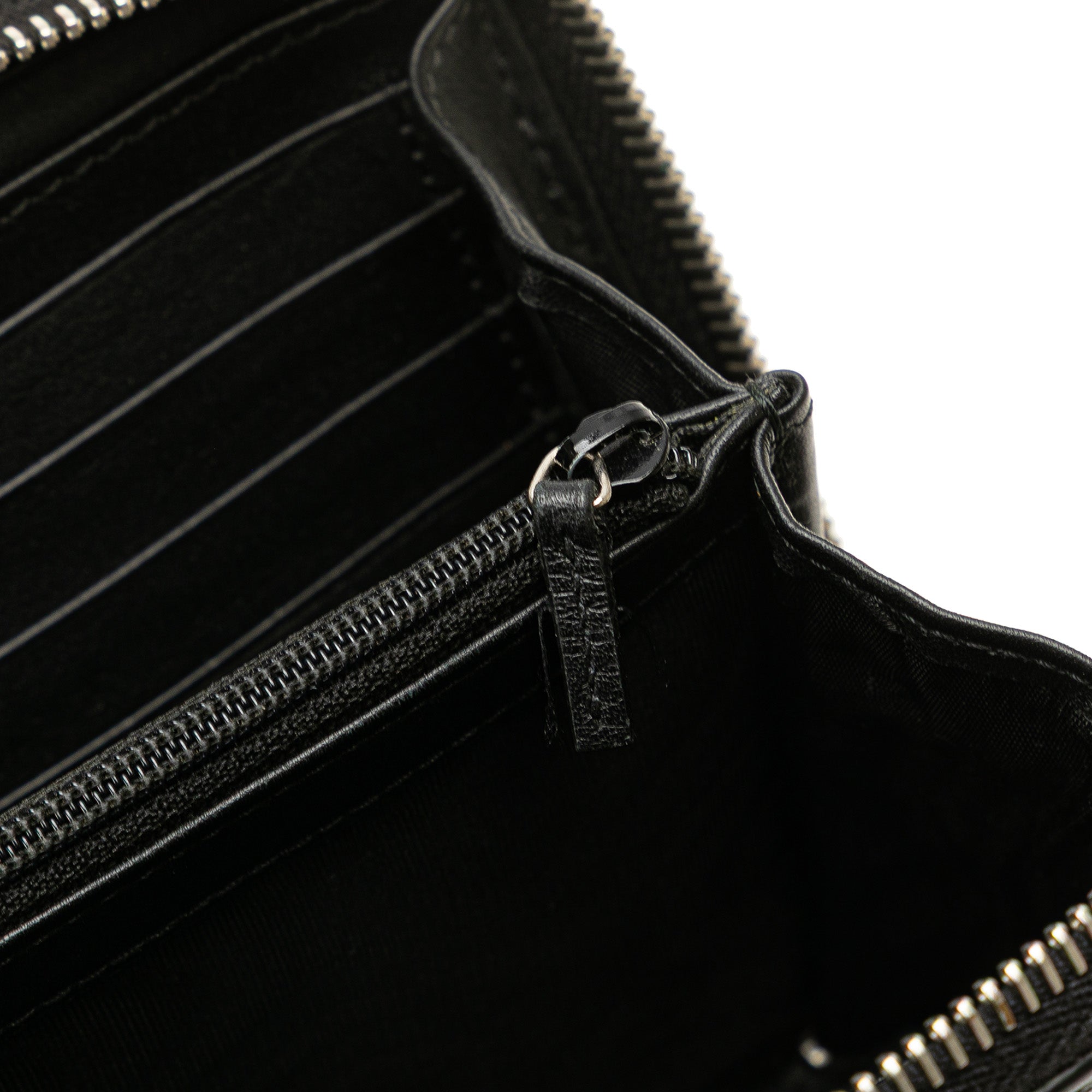Microguccissima Zip Around Long Wallet