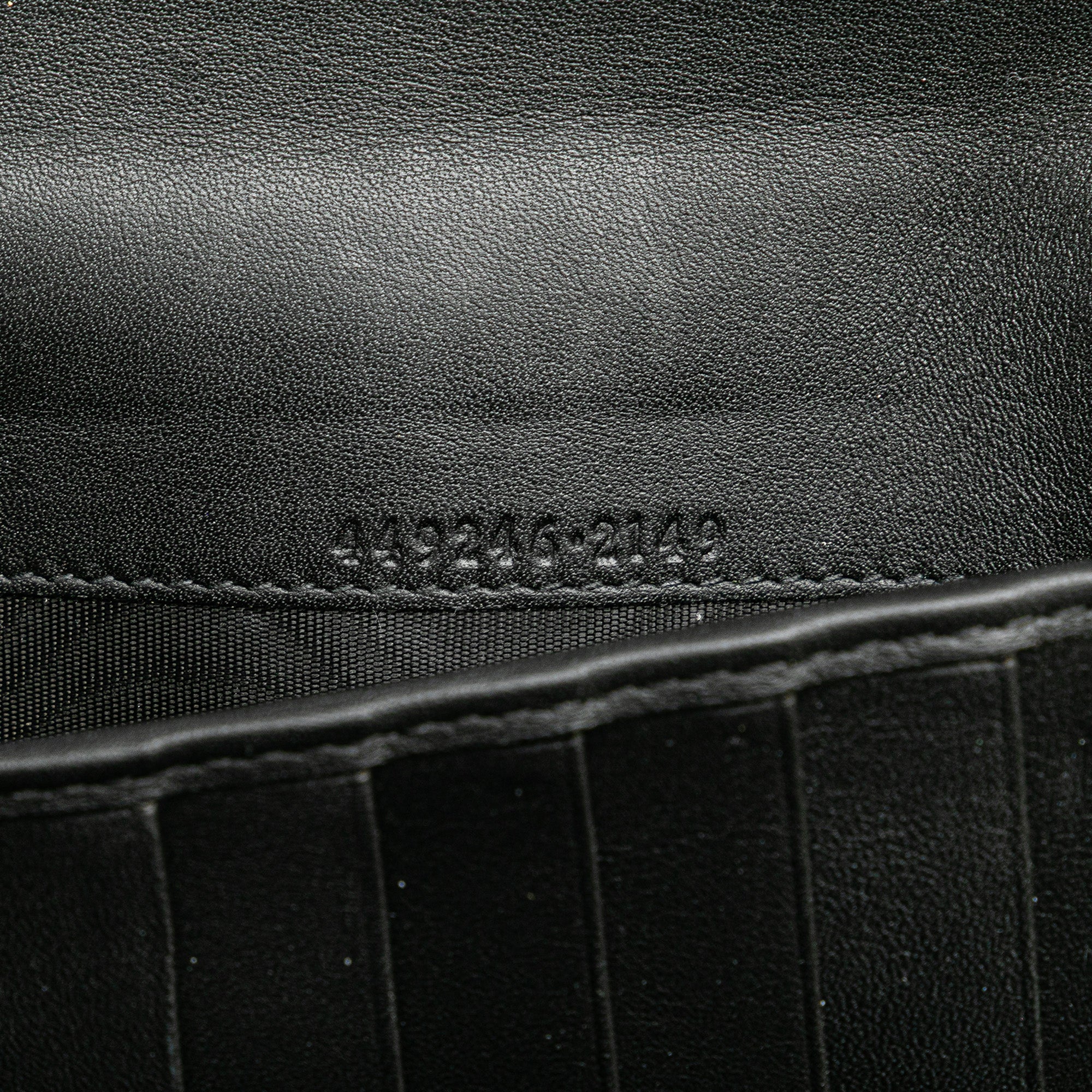 Microguccissima Zip Around Long Wallet