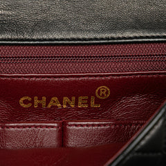 Square Quilted Lambskin Single Flap