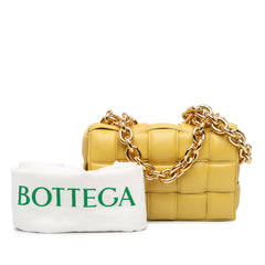 Nappa Intrecciato Padded Chain Cassette Satchel