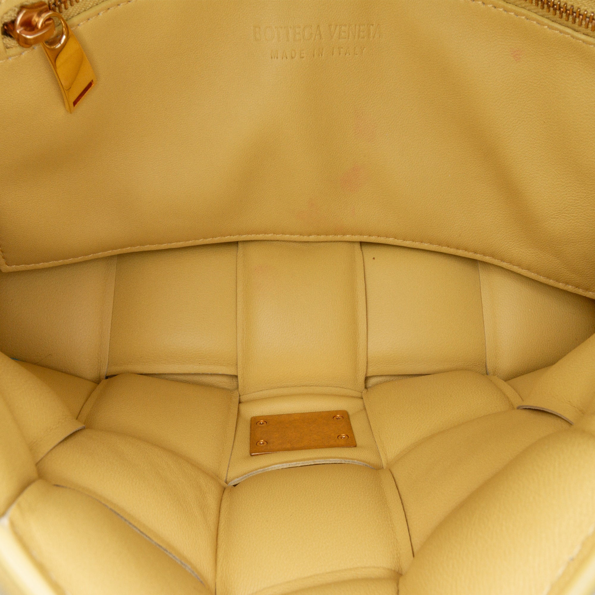 Nappa Intrecciato Padded Chain Cassette Satchel