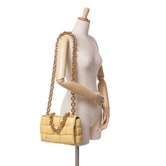 Nappa Intrecciato Padded Chain Cassette Satchel