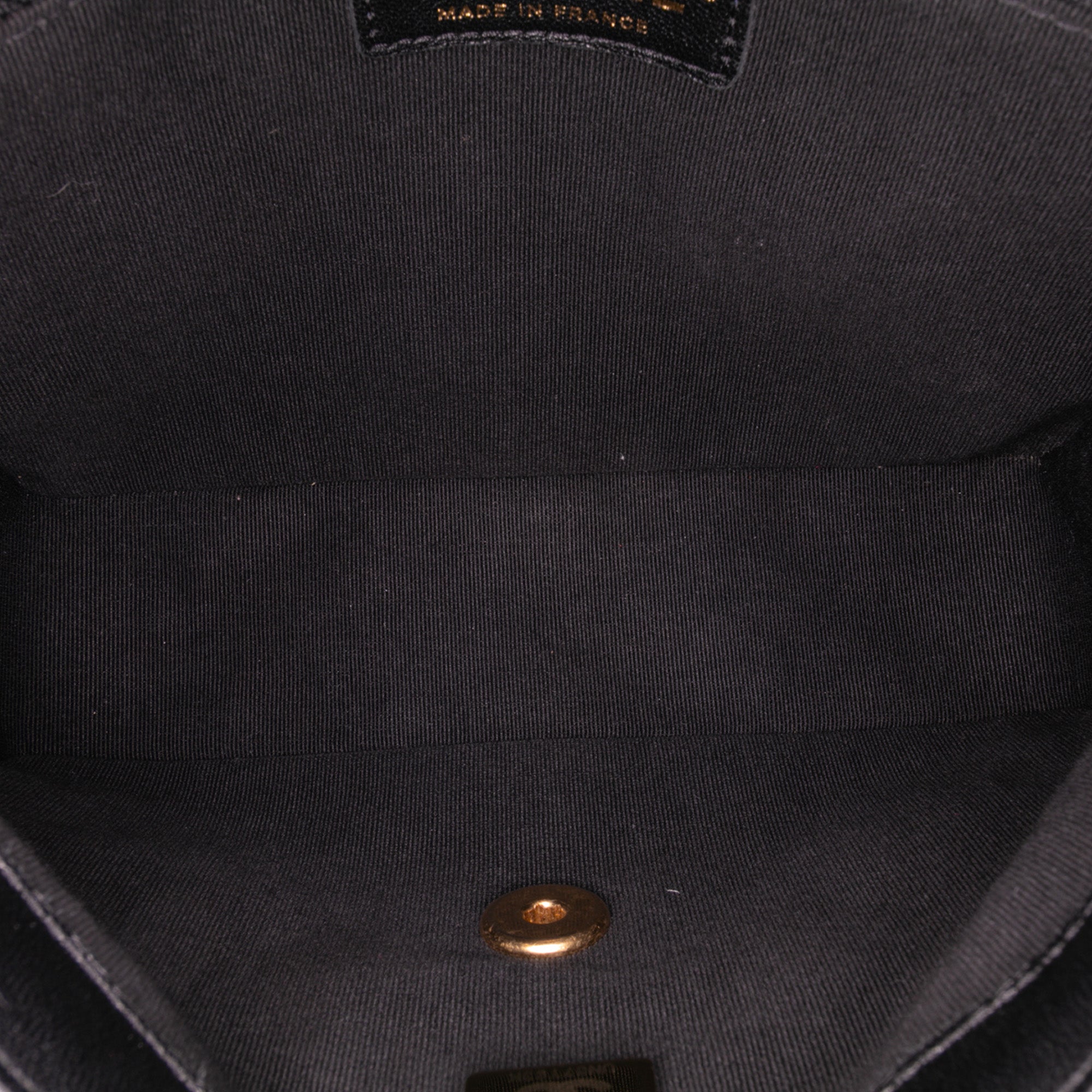 Mini Quilted Lambskin Bijoux Logo Chain Square Flap