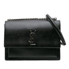 Large Leather Monogram Sunset Crossbody
