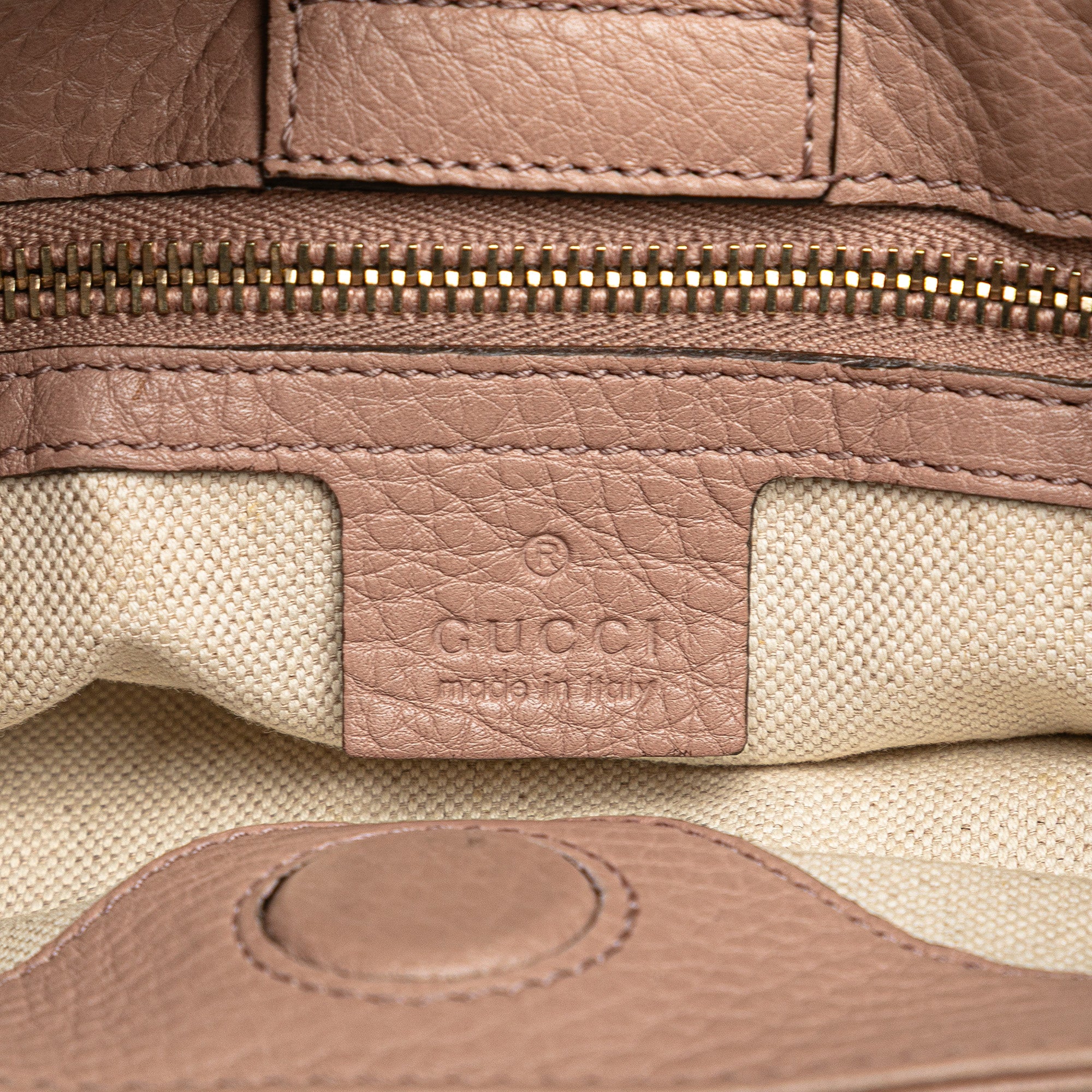 Small Calfskin Bamboo Shopper Satchel