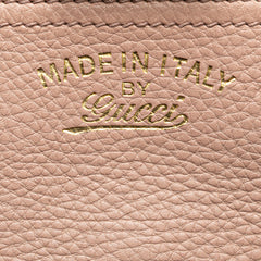 Small Calfskin Bamboo Shopper Satchel