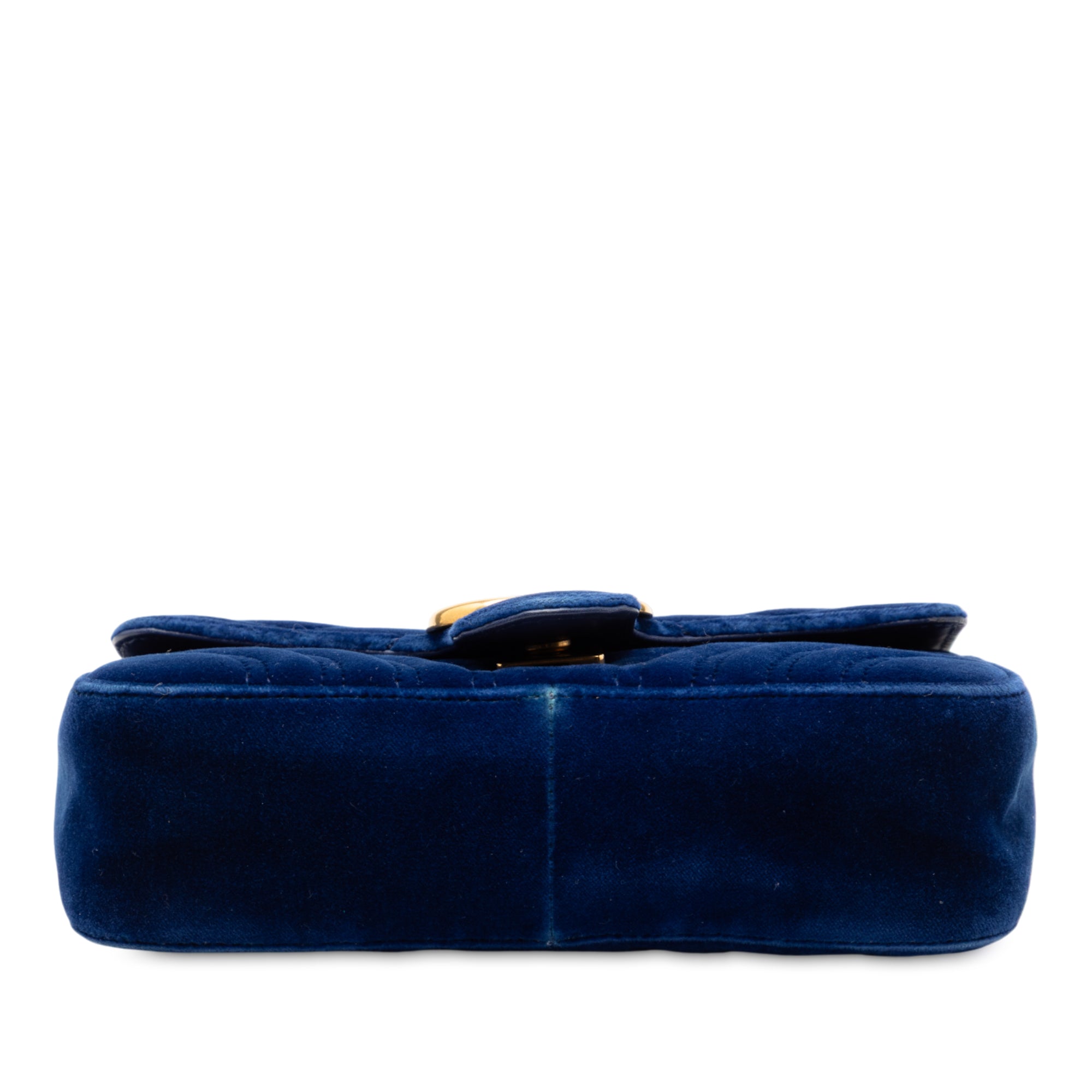 Small GG Marmont Matelasse Velvet Shoulder Bag