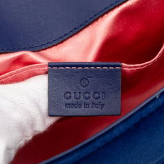 Small GG Marmont Matelasse Velvet Shoulder Bag