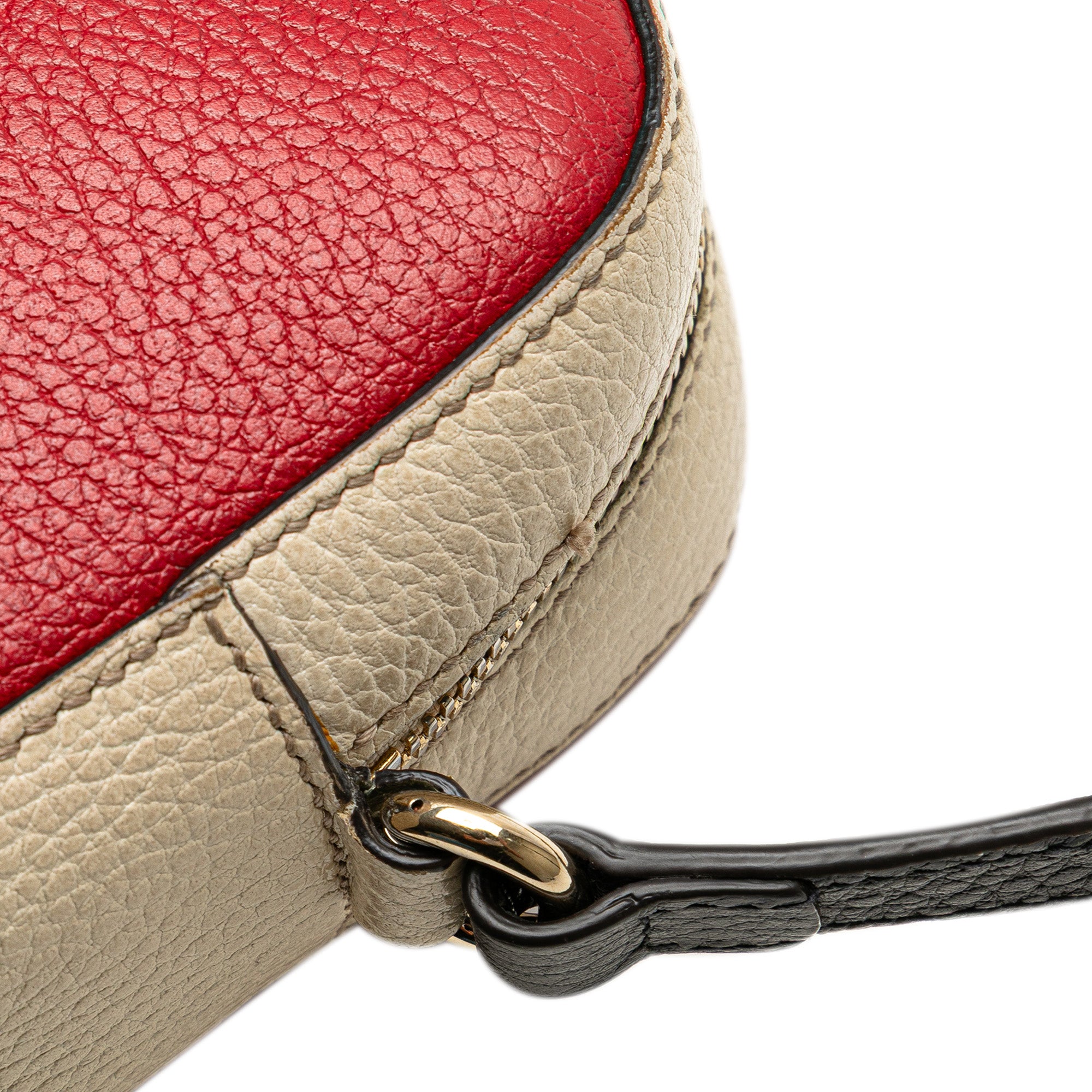 Small Tricolor Leather Soho Disco Crossbody