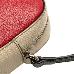 Small Tricolor Leather Soho Disco Crossbody