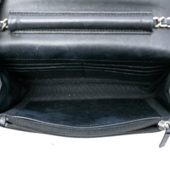 CC Quilted Shiny Aged Calfskin Wallet On Chain