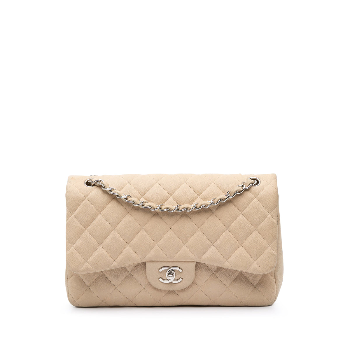 Jumbo Classic Caviar Double Flap