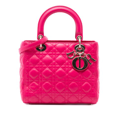 Medium Lambskin Cannage Lady Dior