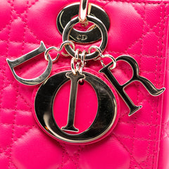 Medium Lambskin Cannage Lady Dior