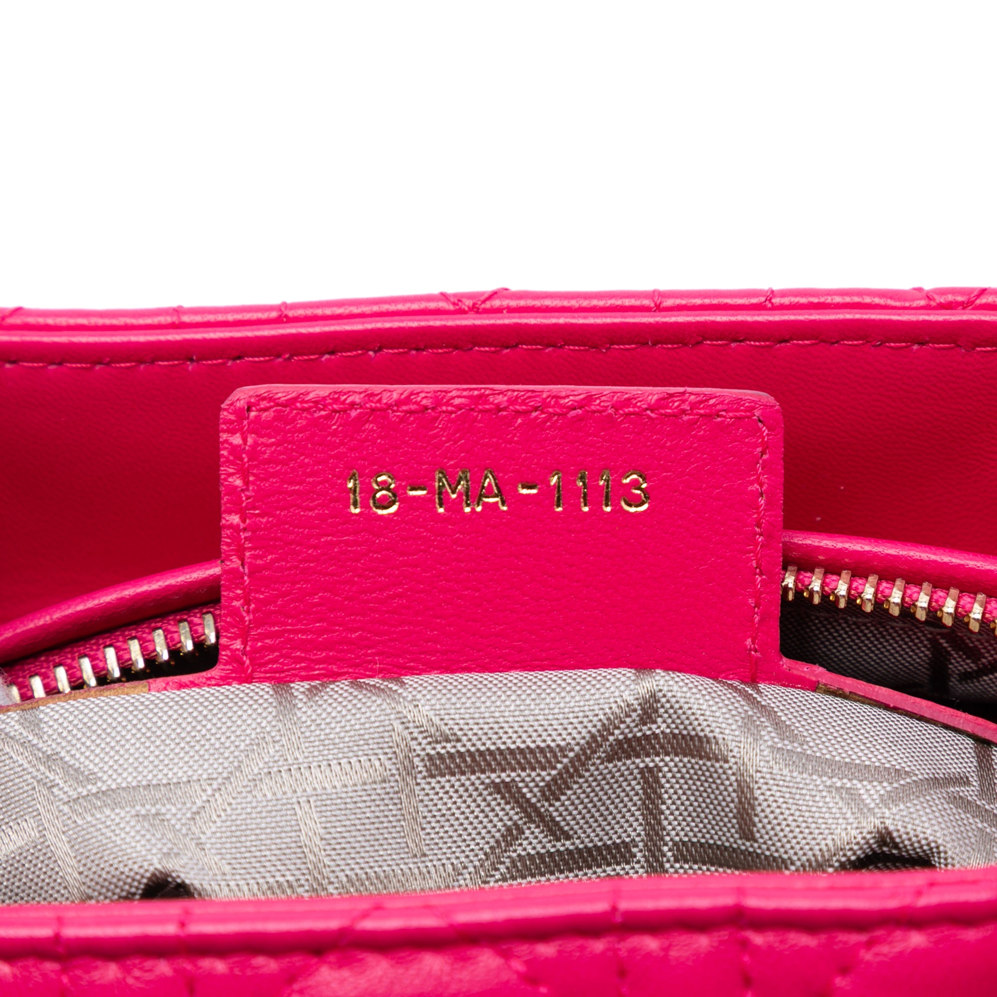 Medium Lambskin Cannage Lady Dior