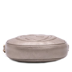 Mini Metallic Pebbled Calfskin Soho Chain Crossbody